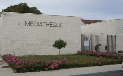 La médiathèque en travaux