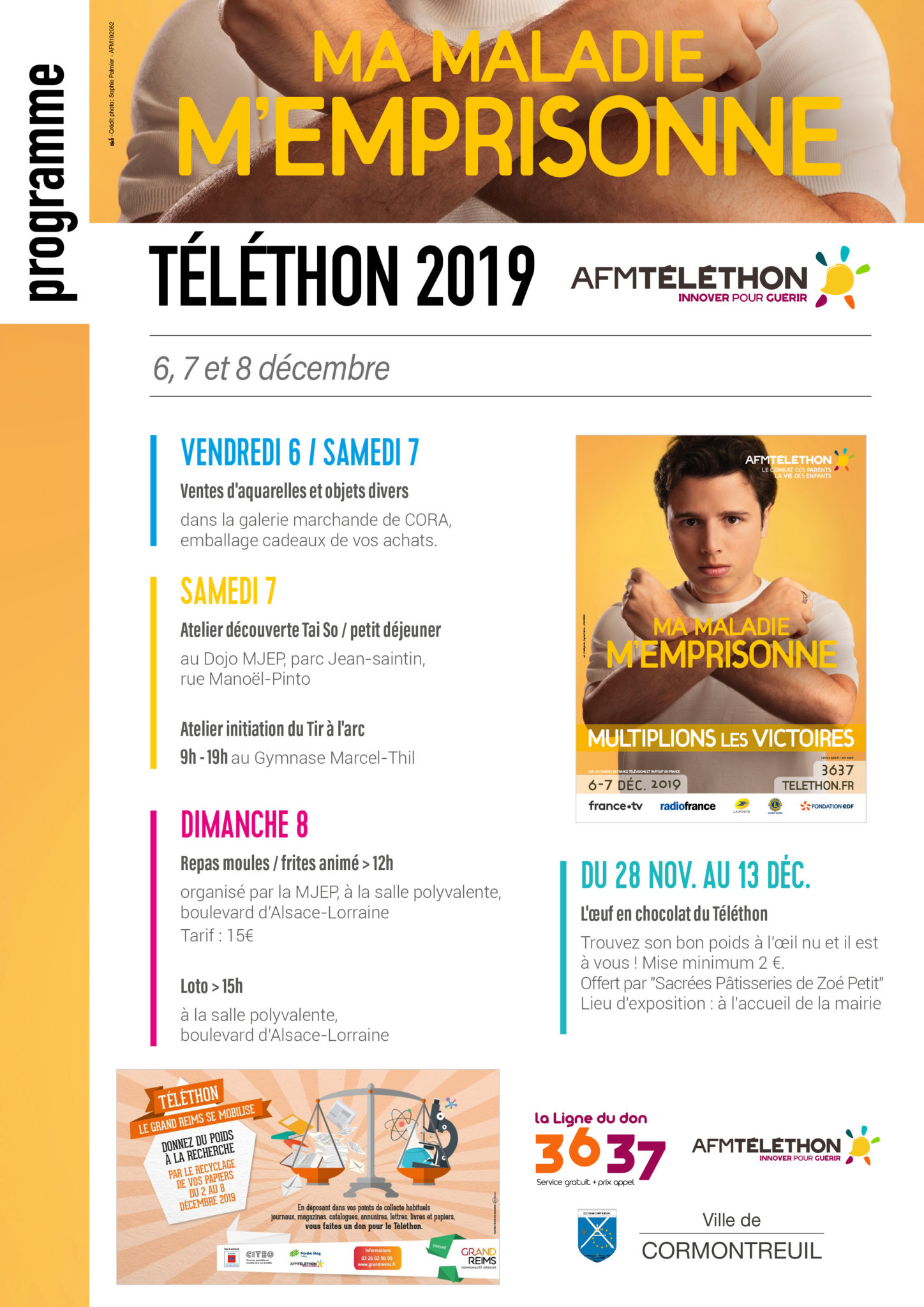 Cormontreuil programme Téléthon décembre 2019 page Blic
