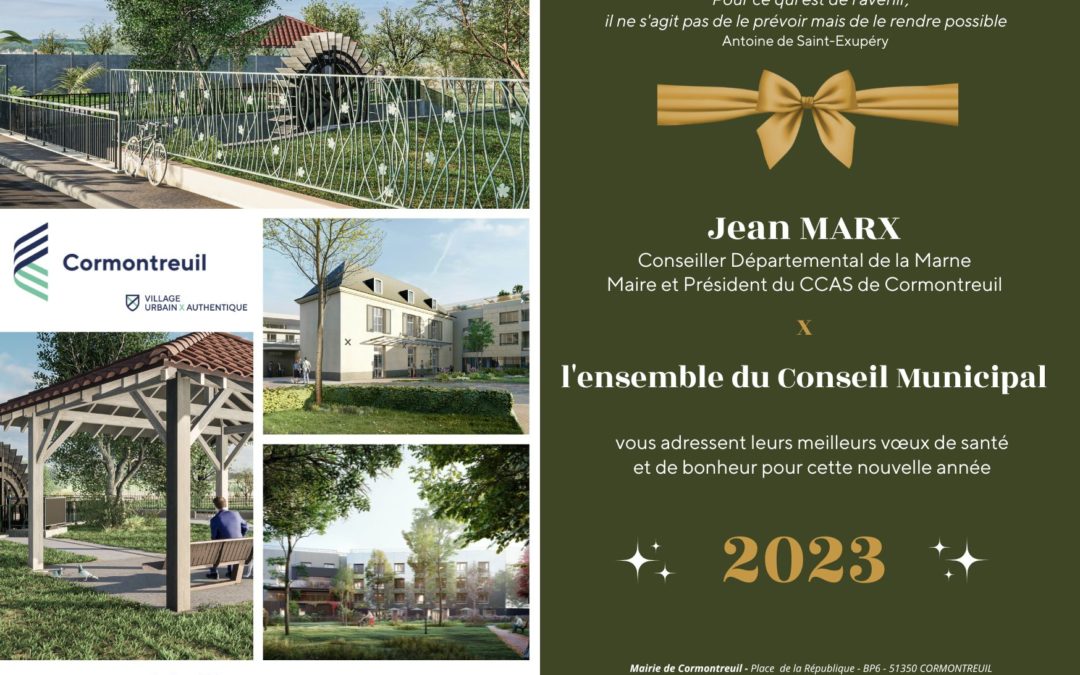 La Ville de Cormontreuil vous souhaite ses meilleurs vœux